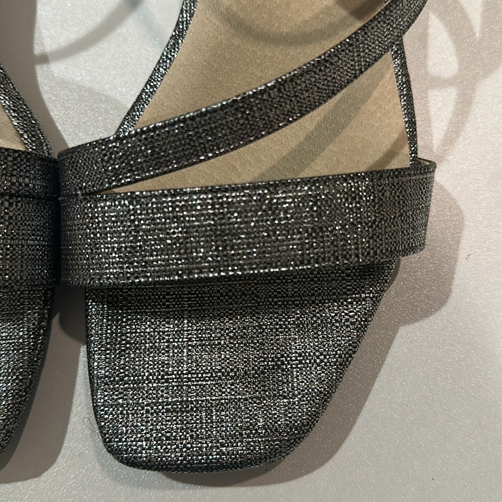 Life Stride Silver Metallic Minimalist Sandals - Picture 4 of 5